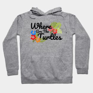 The Office Where Are The Turtles Black Text Hoodie